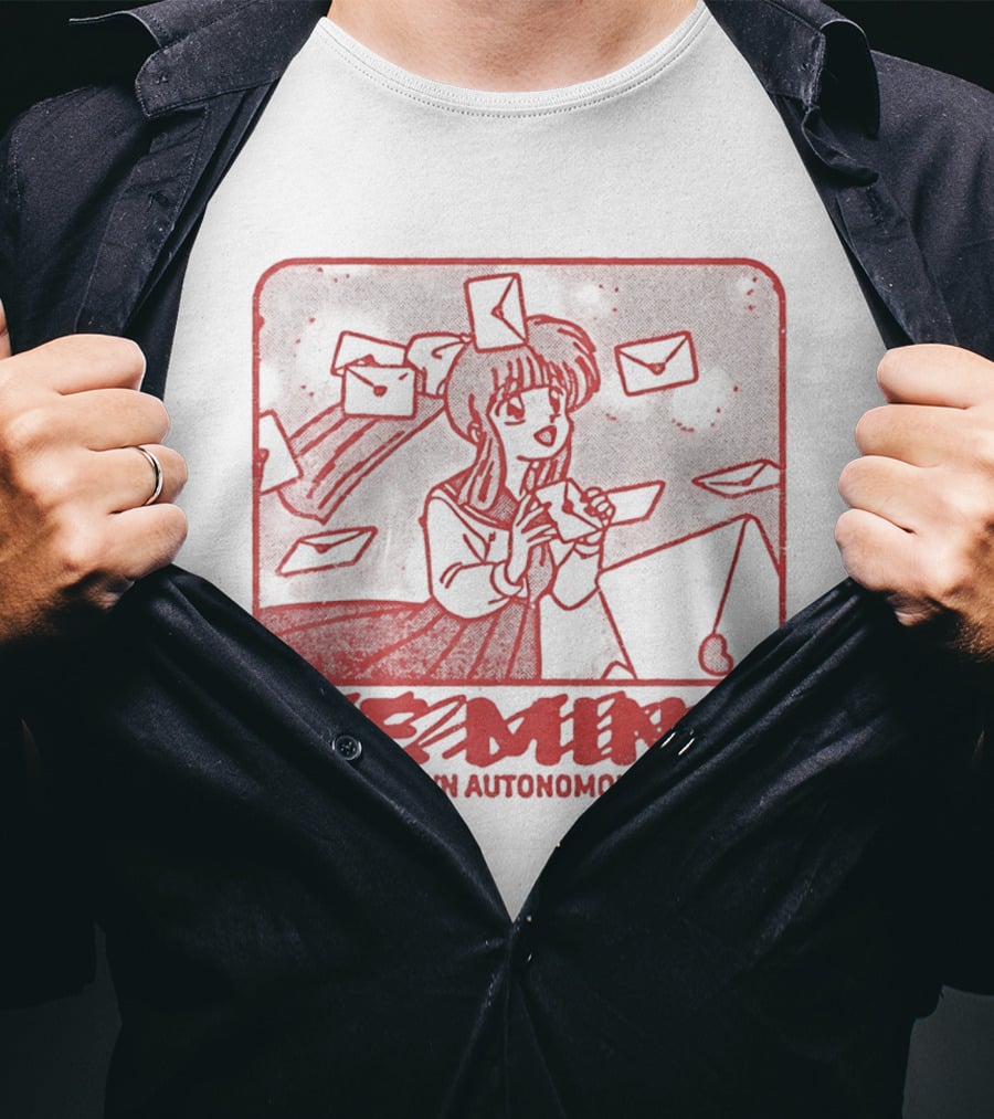 Kagome Higurashi Be Mine Be Your Own Autonomous Person With Floating Envelopes T-Shirt