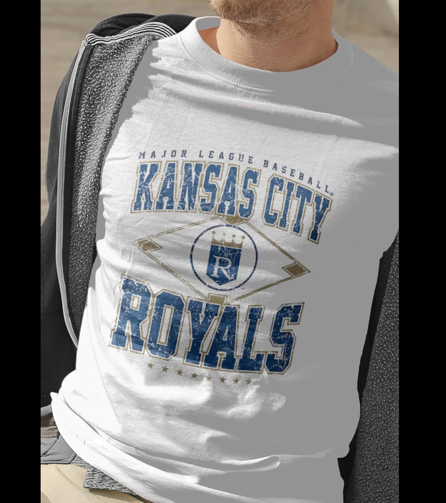 Kansas City Royals Major League Baseball Cooperstown Vintage Diamond T-Shirt