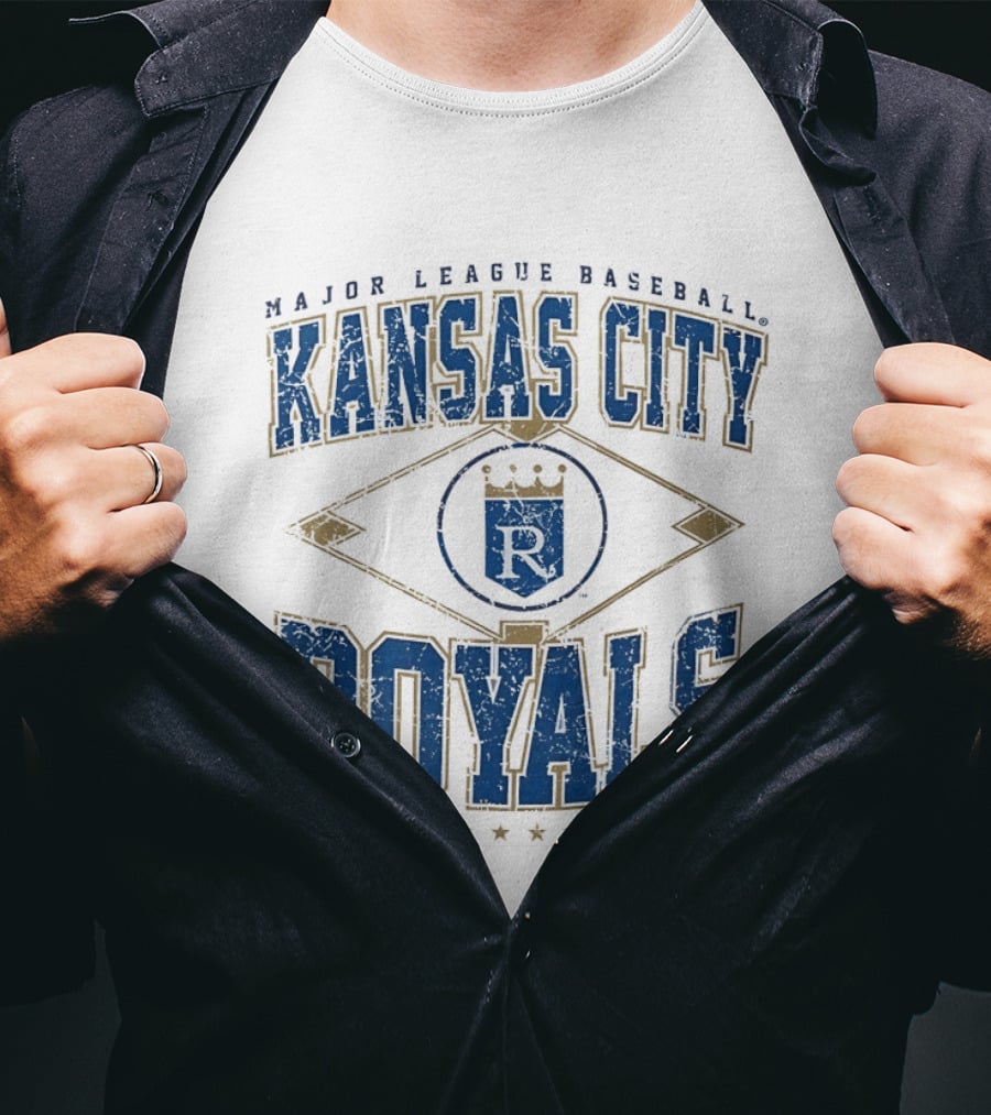 Kansas City Royals Major League Baseball Cooperstown Vintage Diamond T-Shirt