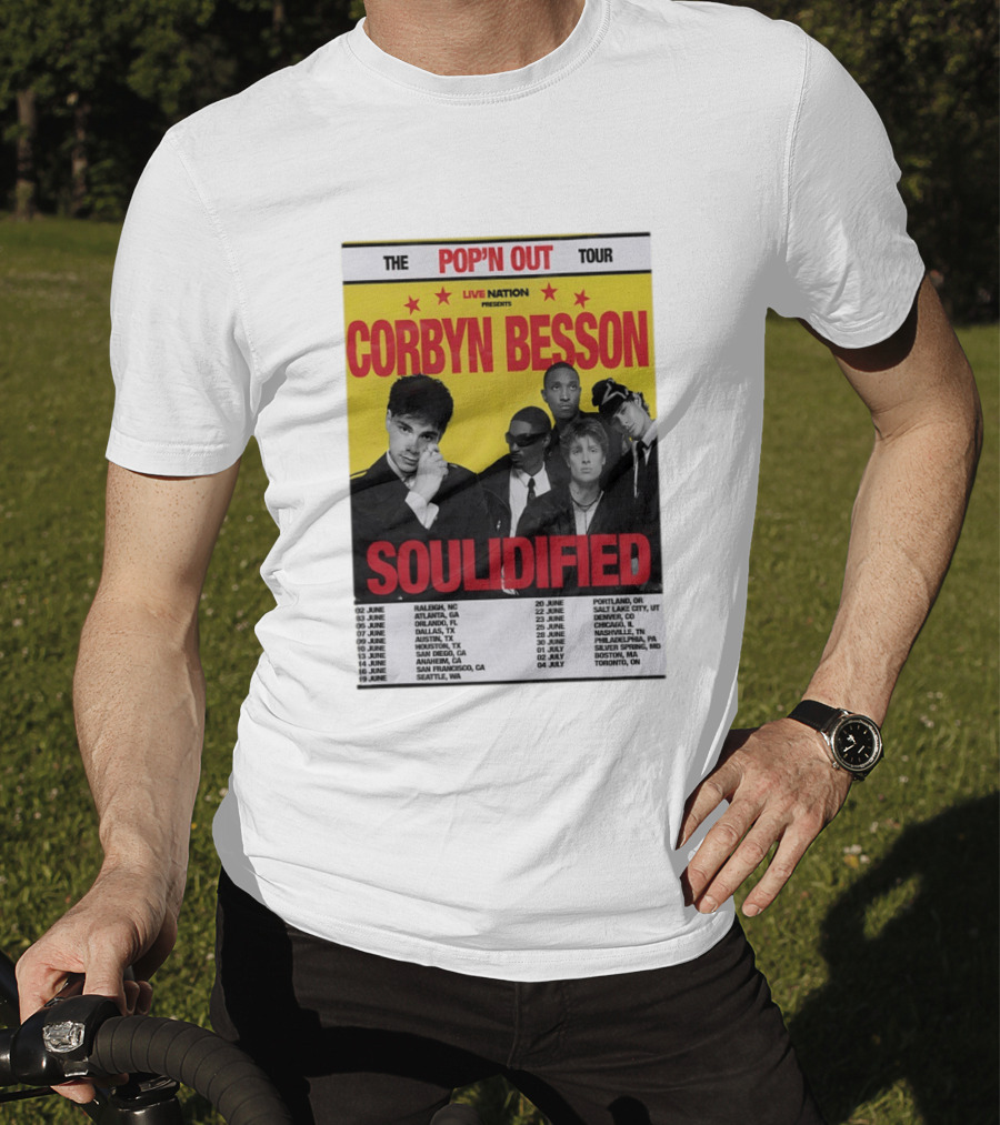 Live Nation Presents Corbyn Besson The Pop'n Out Tour 2026 Soulidified T-Shirt