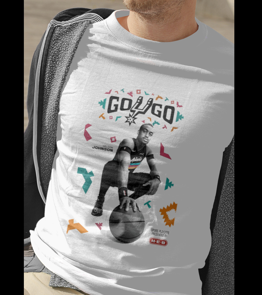 Keldon Johnson San Antonio Spurs Go Go Player Spurs Players Presented By HEB T-Shirt