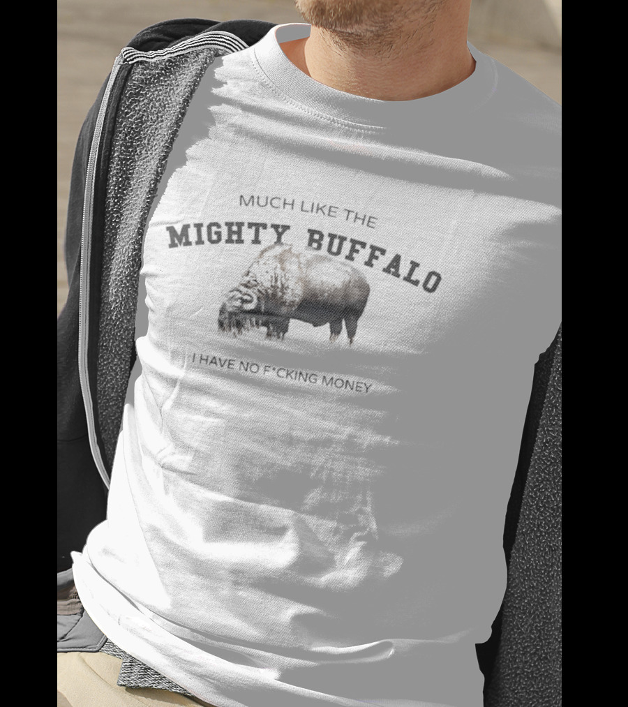 Much Like The Mighty Buffalo I Have No Fcking Money T-Shirt