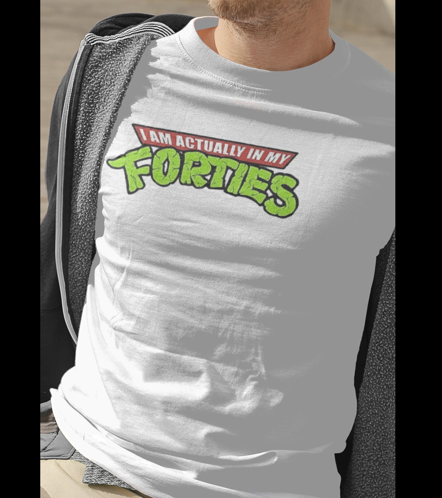 I Am Actually In My Forties Retro Hero T-Shirt