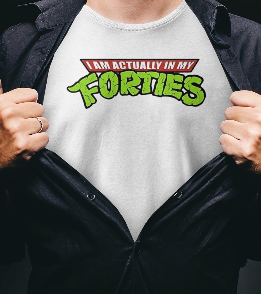 I Am Actually In My Forties Retro Hero T-Shirt