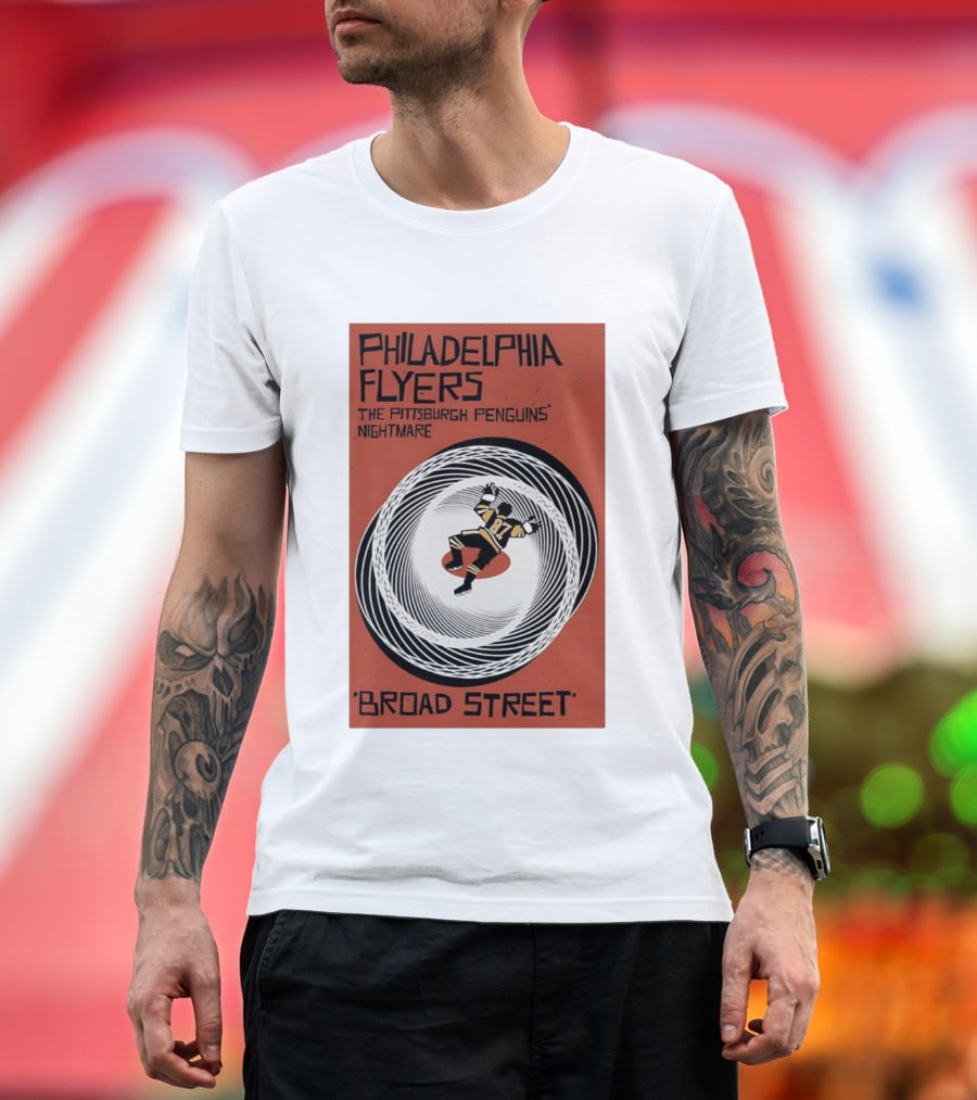 Philadelphia Flyers Broad Street Rivalry The Pittsburgh Penguins Nightmare T-Shirt