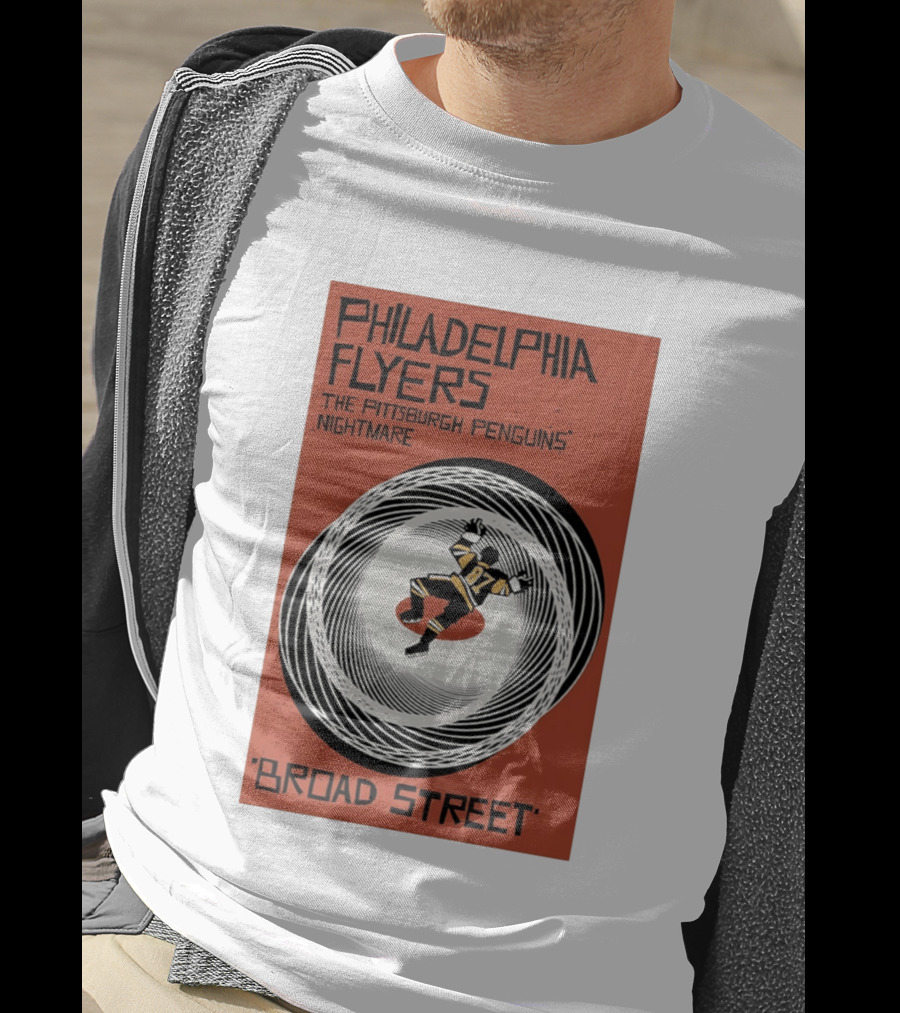 Philadelphia Flyers Broad Street Rivalry The Pittsburgh Penguins Nightmare T-Shirt