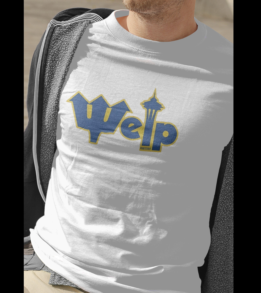 Welp Pugetstout Seattle Space Needle Iconic Mashup T-Shirt