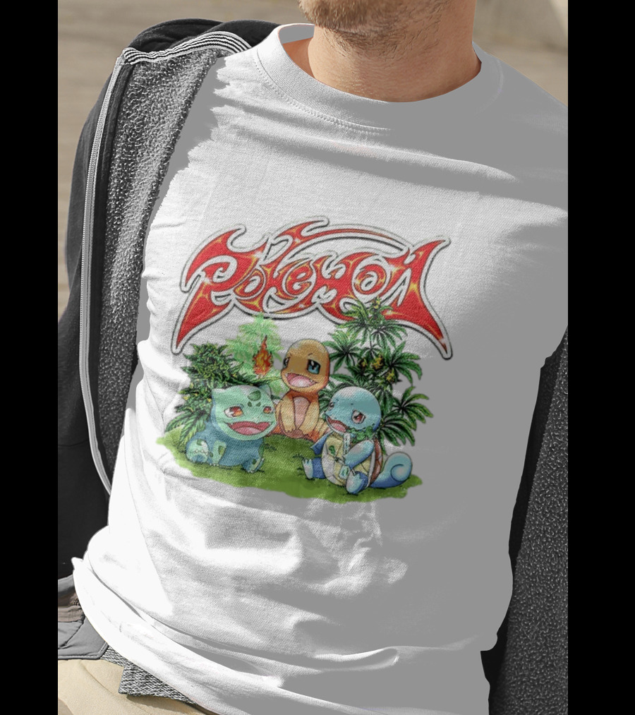 Pokémon Bulbasaur Charmander Squirtle Cannabis T-Shirt