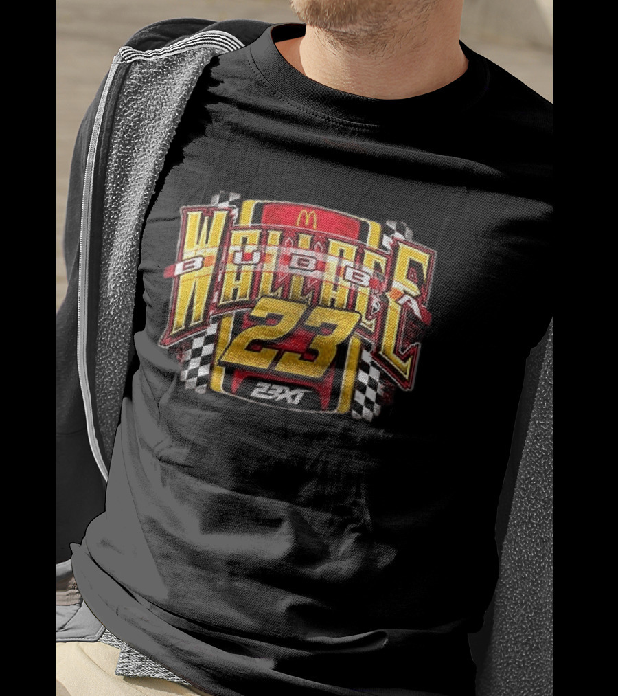 23XI Bubba Wallace McDonald's Racing 23 T-Shirt