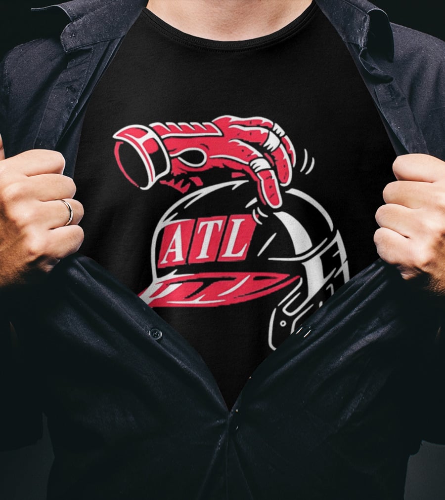 ATL Braves Helmet Head Scratch T-Shirt