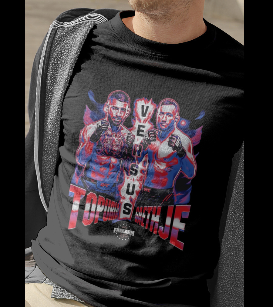 Ilia Topuria Versus Justin Gaethje UFC 250 Matchup T-Shirt