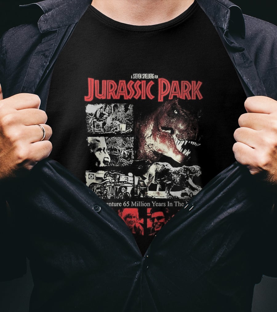 Jurassic Park Adventure 65 Million Years In The Making 1993 T-Shirt