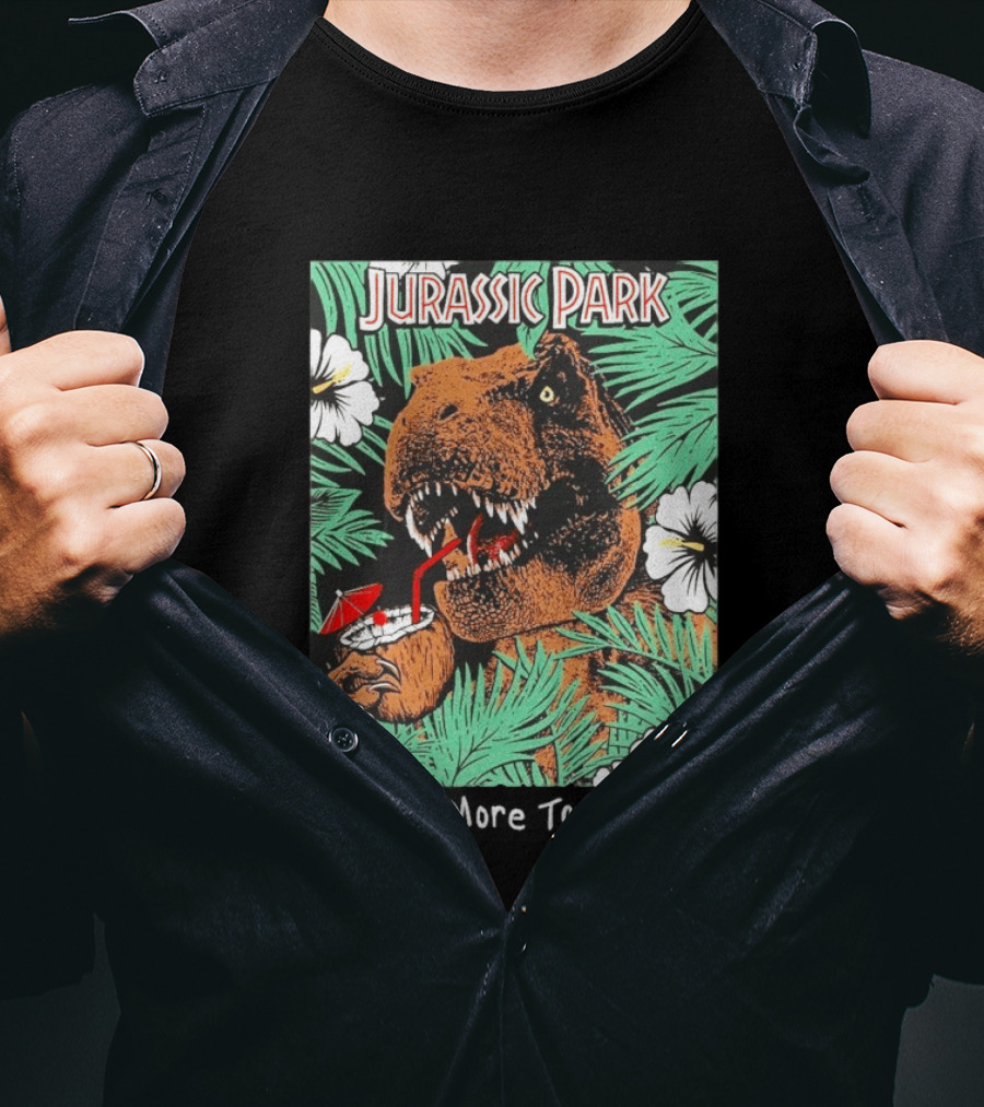 Jurassic Park Send More Tourists Rex Tropical Drink Scene T-Shirt