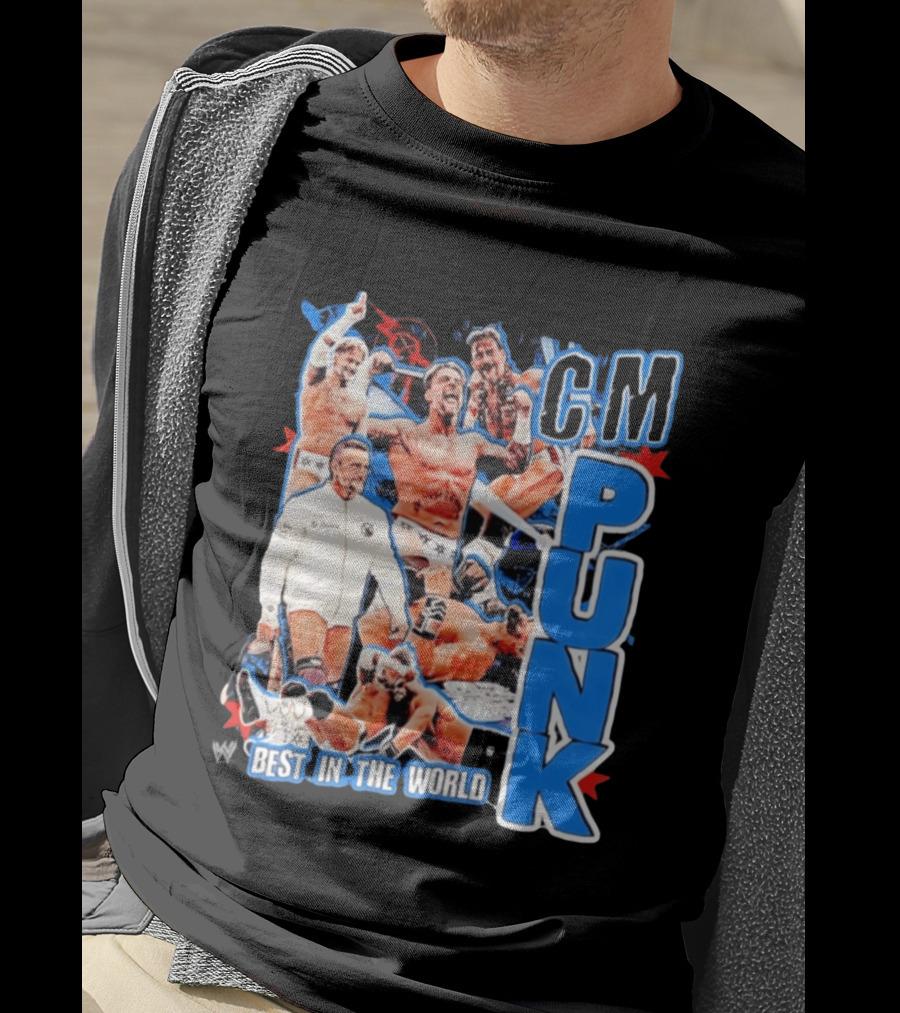 CM Punk Best In The World Pro Wrestling Collage CM Punk T-Shirt