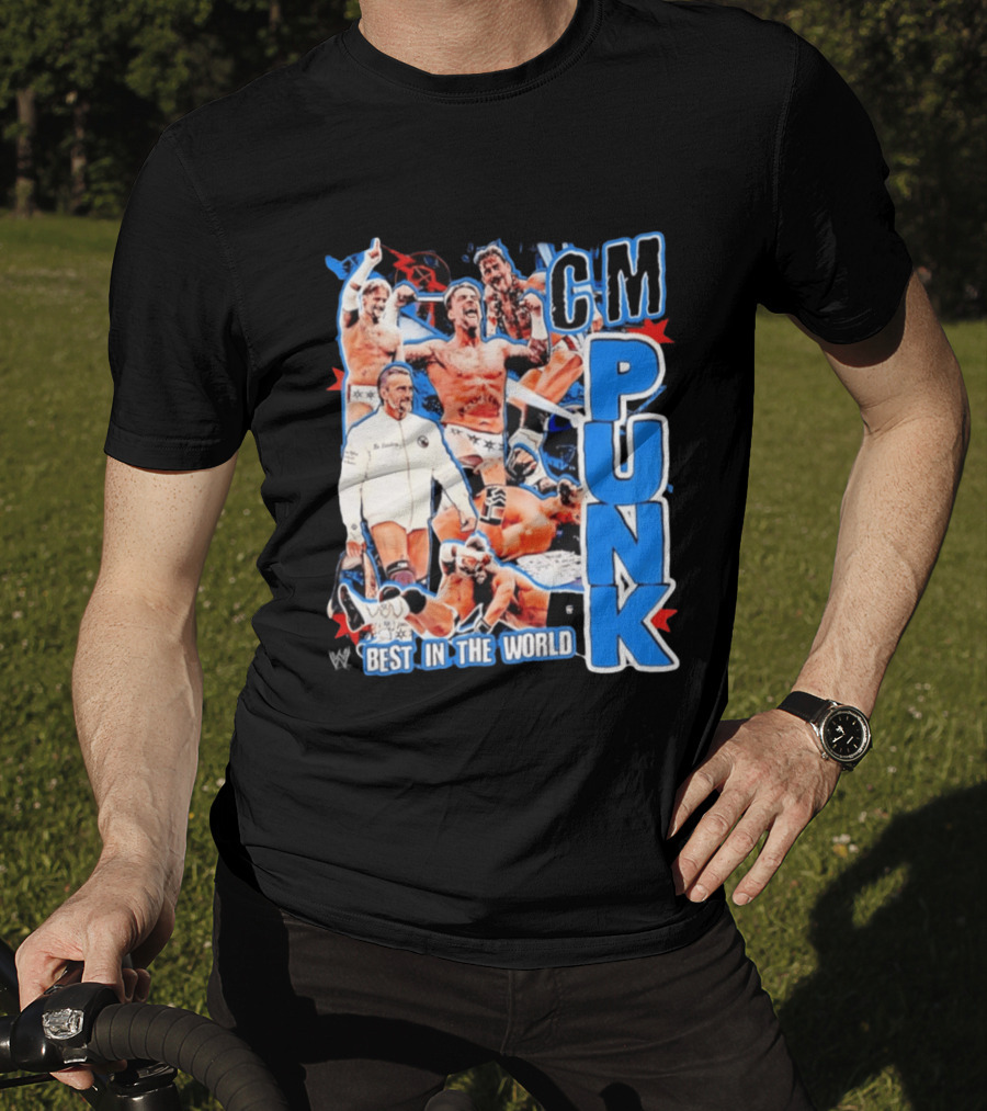 CM Punk Best In The World Pro Wrestling Collage CM Punk T-Shirt