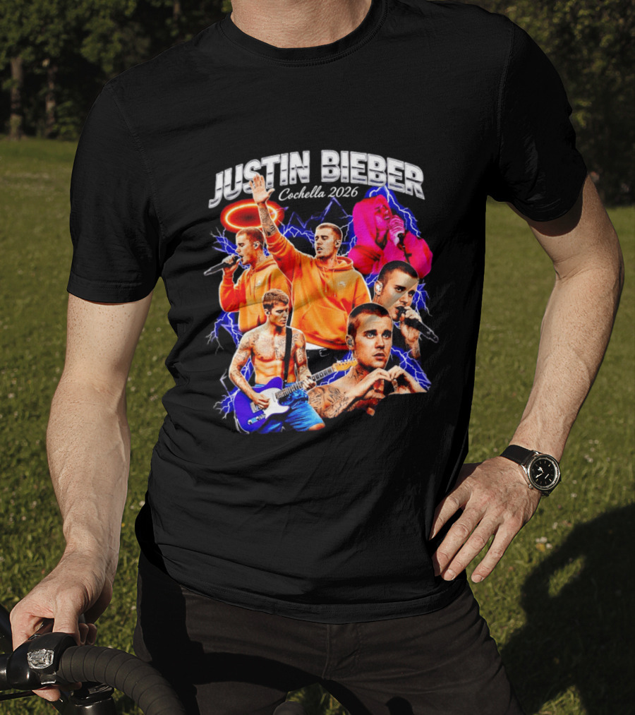 Justin Bieber Coachella 2026 Bootleg Collectible Compilation T-Shirt