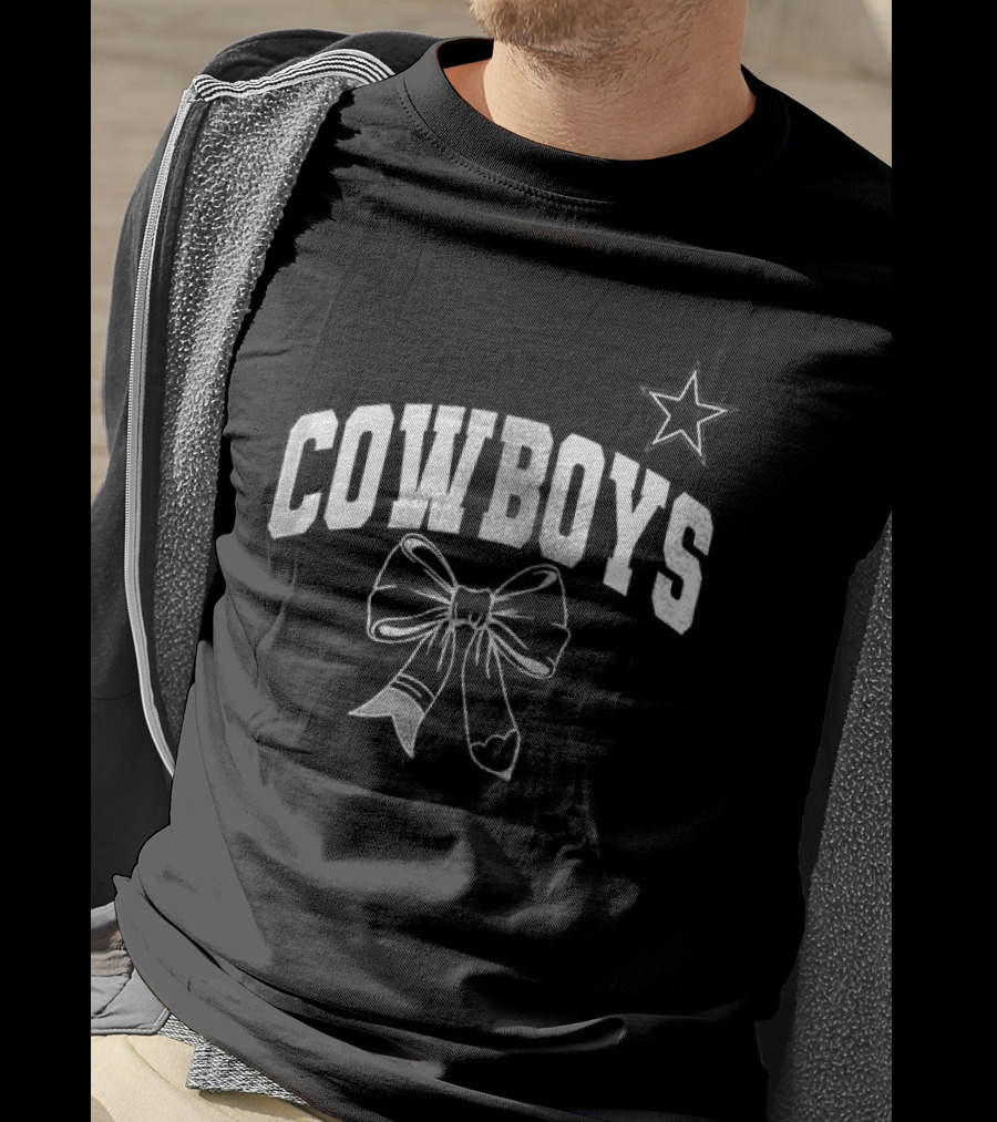 Dallas Cowboys Retired Teacher Cowboy Star Ribbon Lover T-Shirt