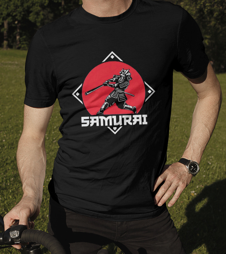 Los Angeles Dodgers Samurai Baseball Warrior Hitter T-Shirt