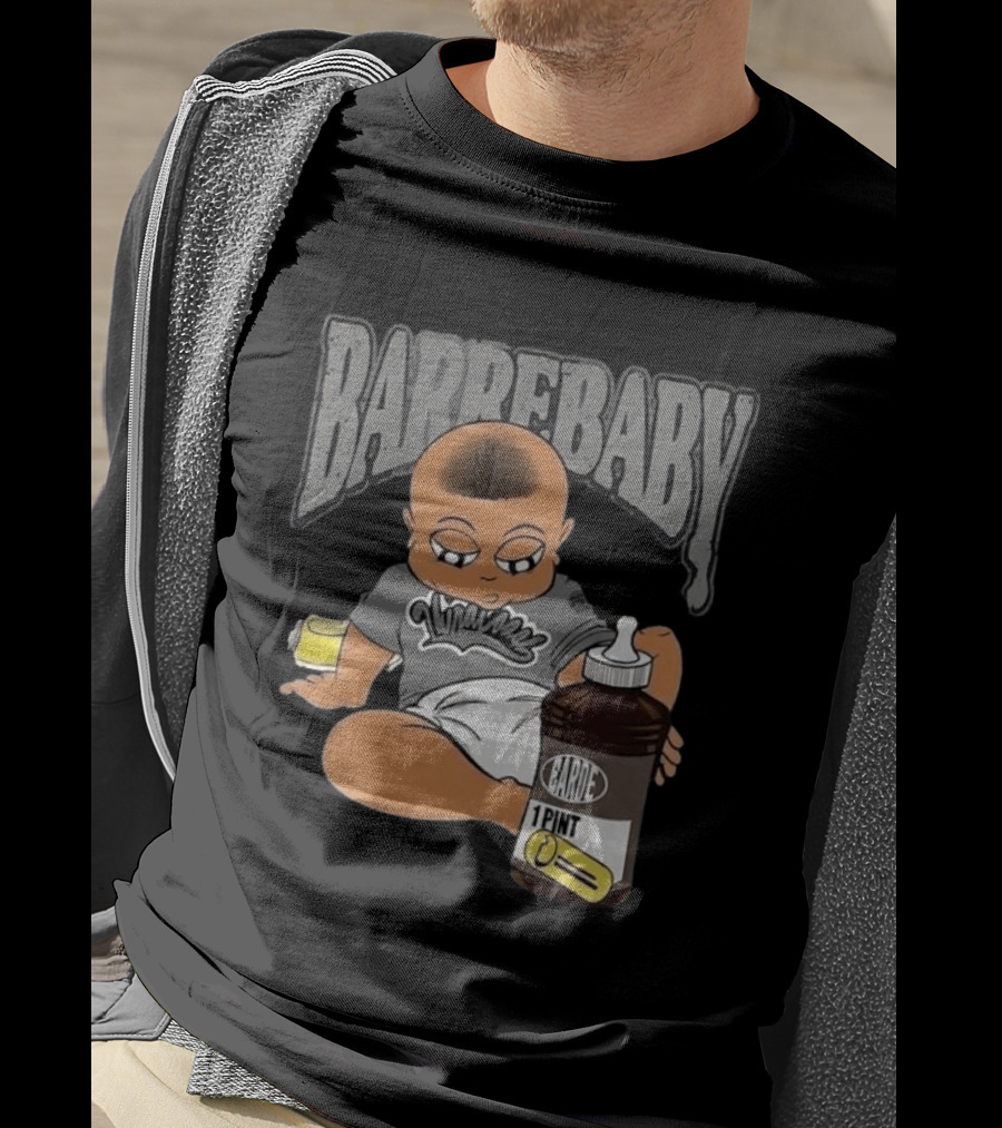 Barrebaby Lil Wayne Syrup 1 Pint Vintage Baby Cartoon T-Shirt