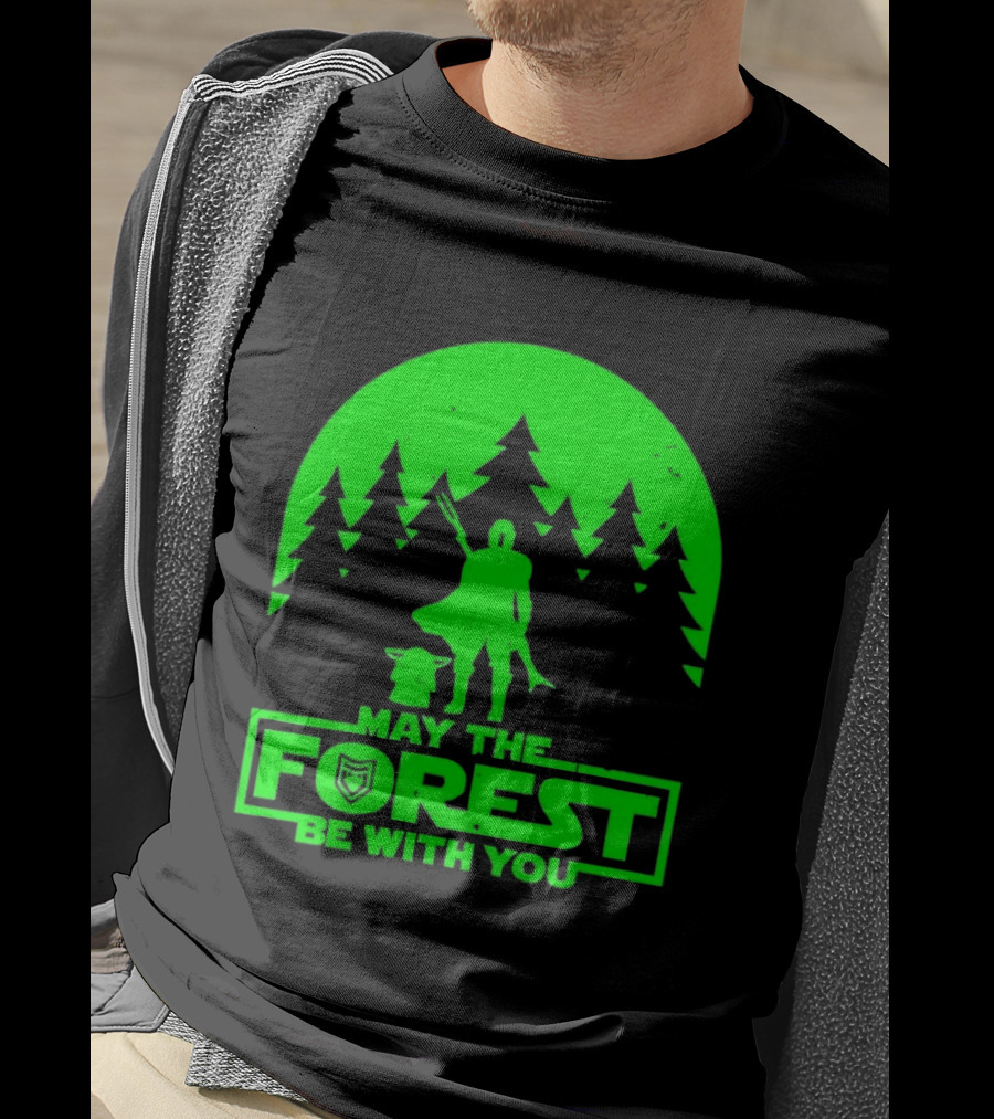 May The Forest Be With You Star Wars Trees And Characters T-Shirt