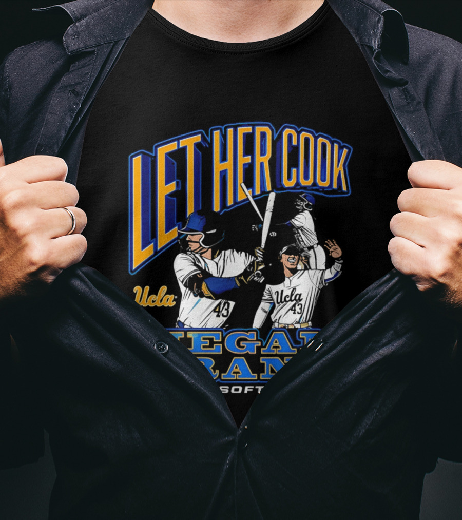 Let Her Cook Megan Grant UCLA Softball T-Shirt
