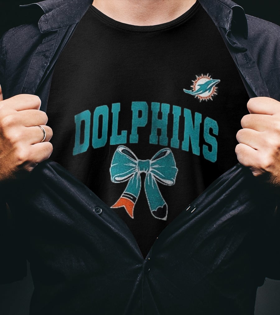 Miami Dolphins Dolphins Ribbon T-Shirt