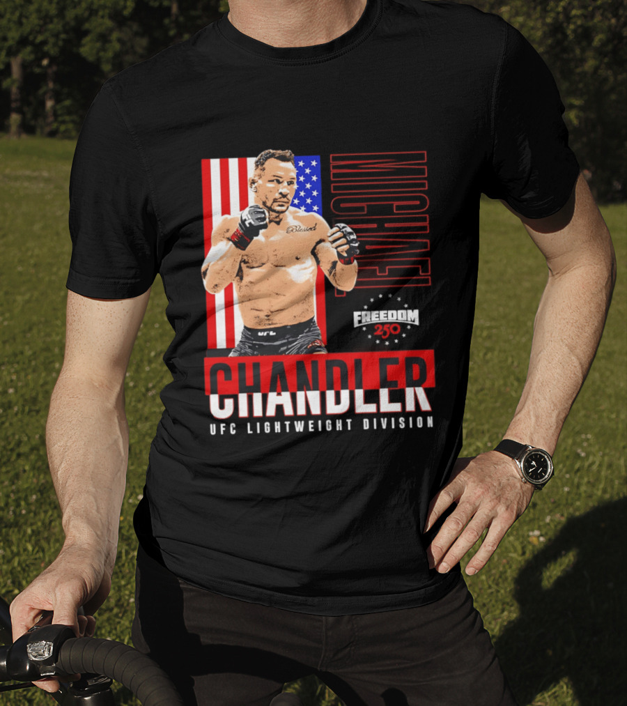 Michael Chandler UFC 250 Blessed American Flag T-Shirt