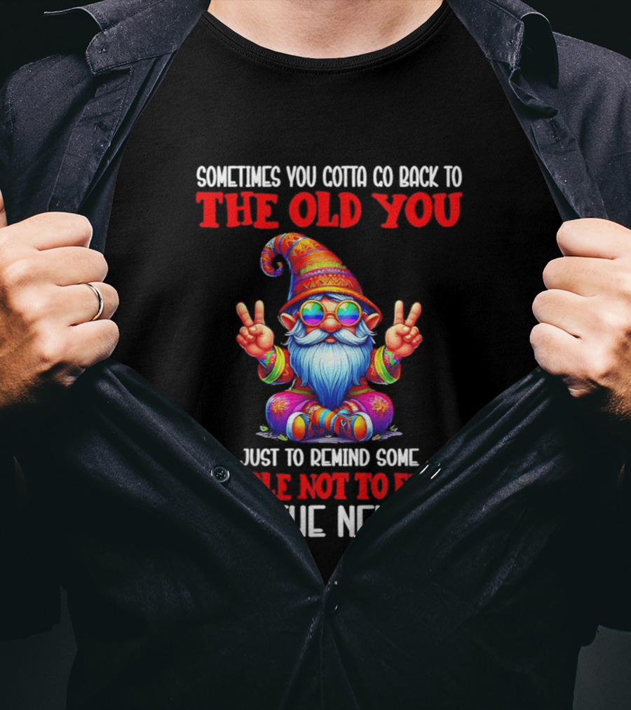 Sometimes You Gotta Go Back To The Old You Just To Remind Some People Not To Fuck With The New You T-Shirt