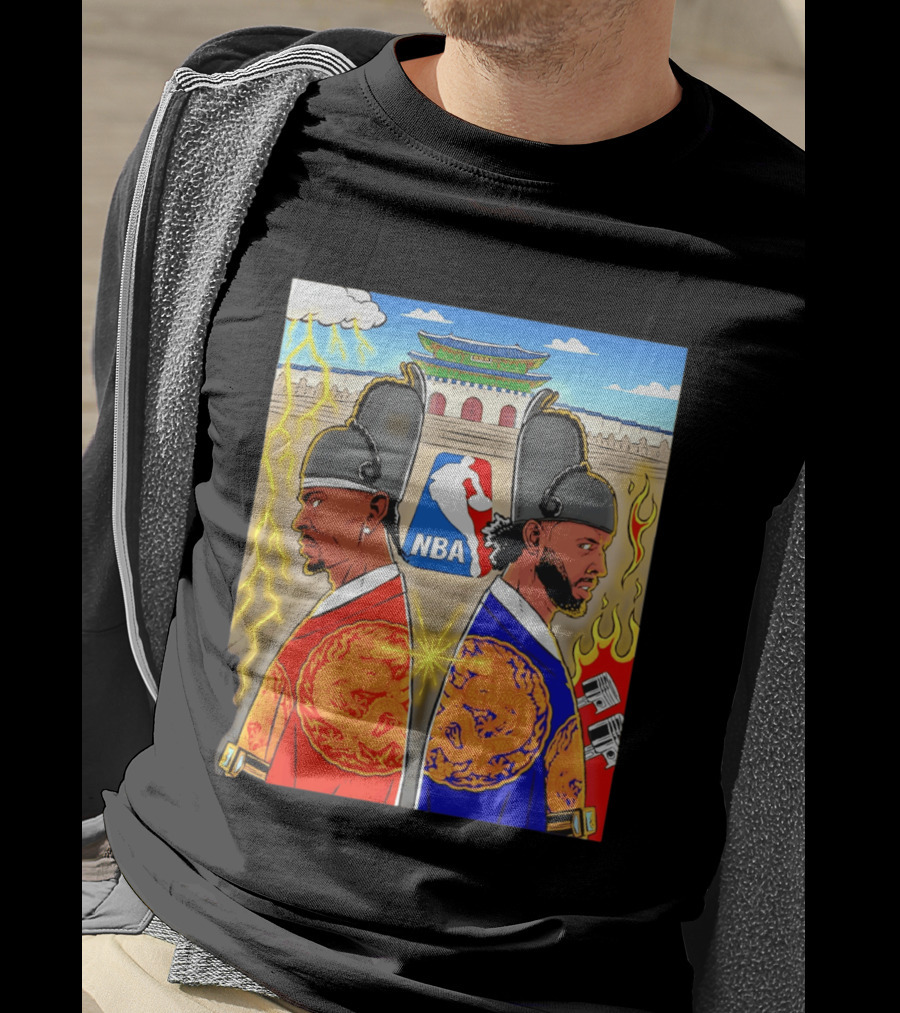 Shai Gilgeous Alexander Cade Cunningham 2026 NBA Korea Dragons Gyeongbokgung Palace T-Shirt