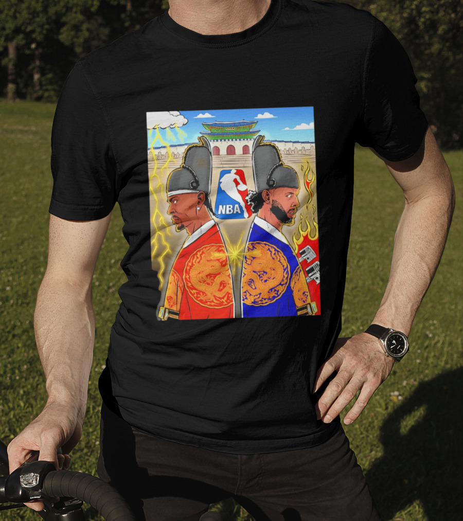 Shai Gilgeous Alexander Cade Cunningham 2026 NBA Korea Dragons Gyeongbokgung Palace T-Shirt