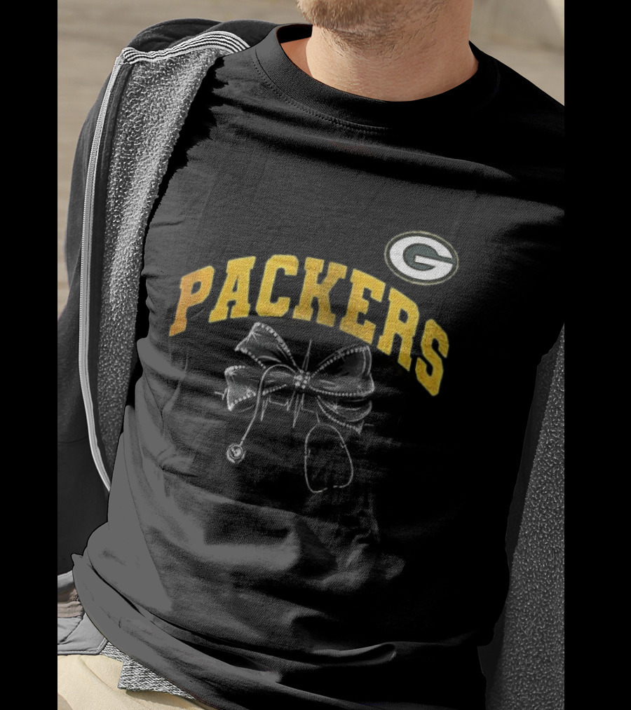 Green Bay Packers Nurse By Heart By Soul Fan T-Shirt