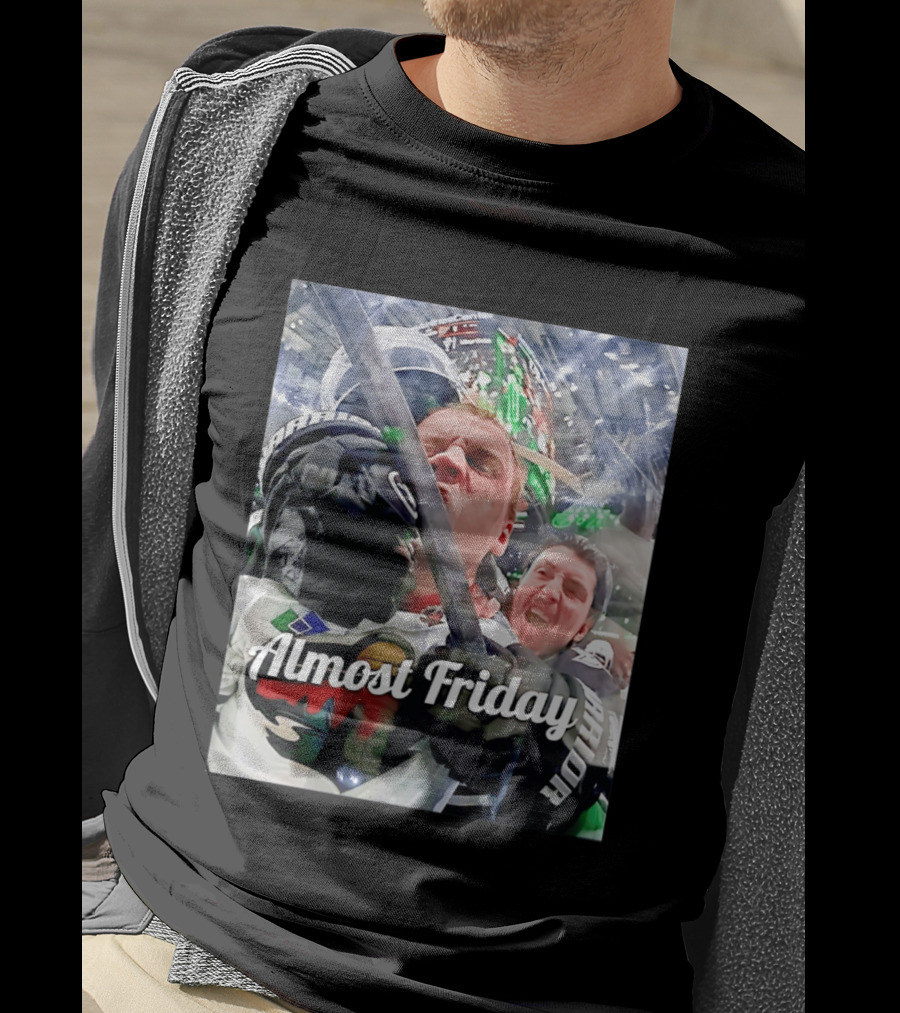Almost Friday Hockey Hit Minnesota Wild Fan Celebration T-Shirt
