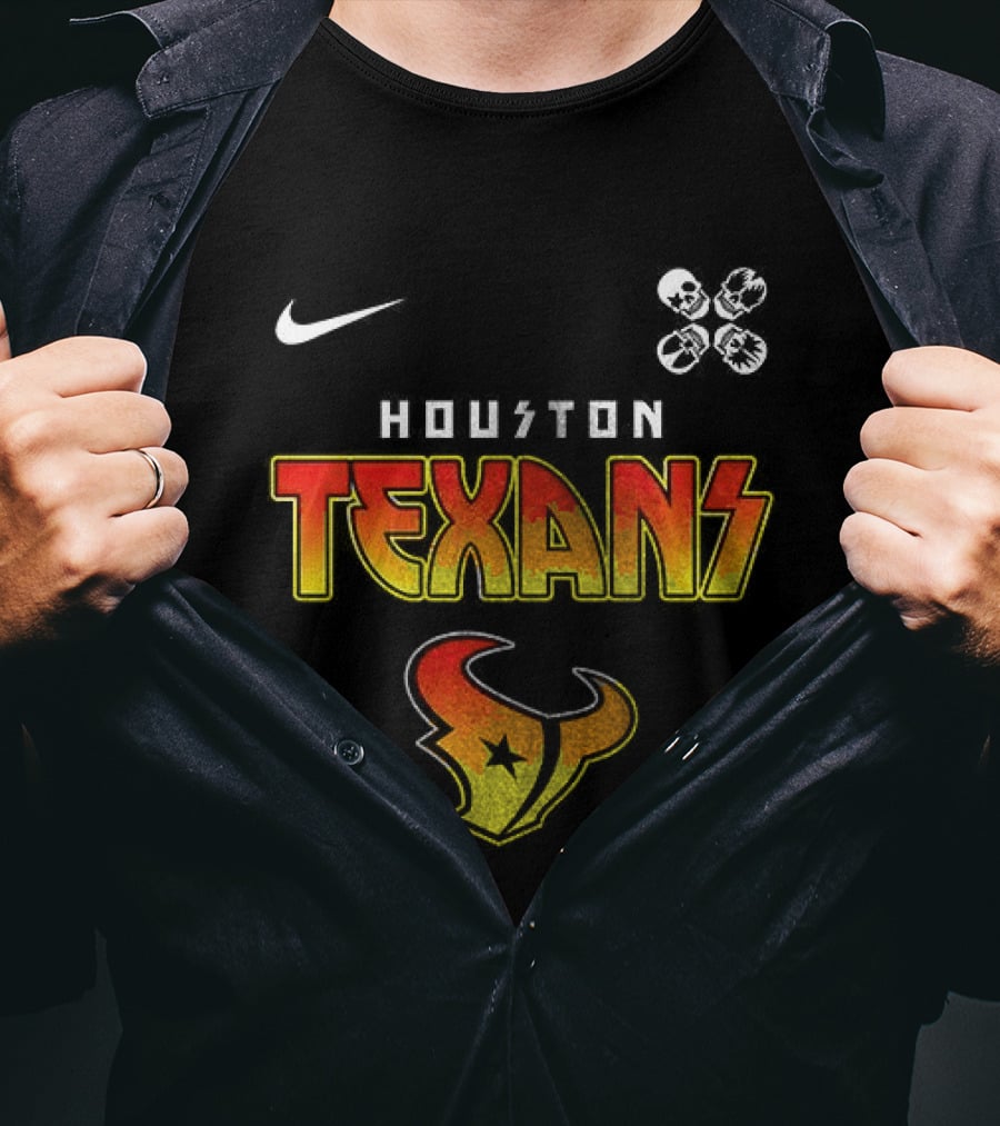 Houston Texans Rock And Roll All Nite Abbey Road Nike NFL Football Merchandising T-Shirt