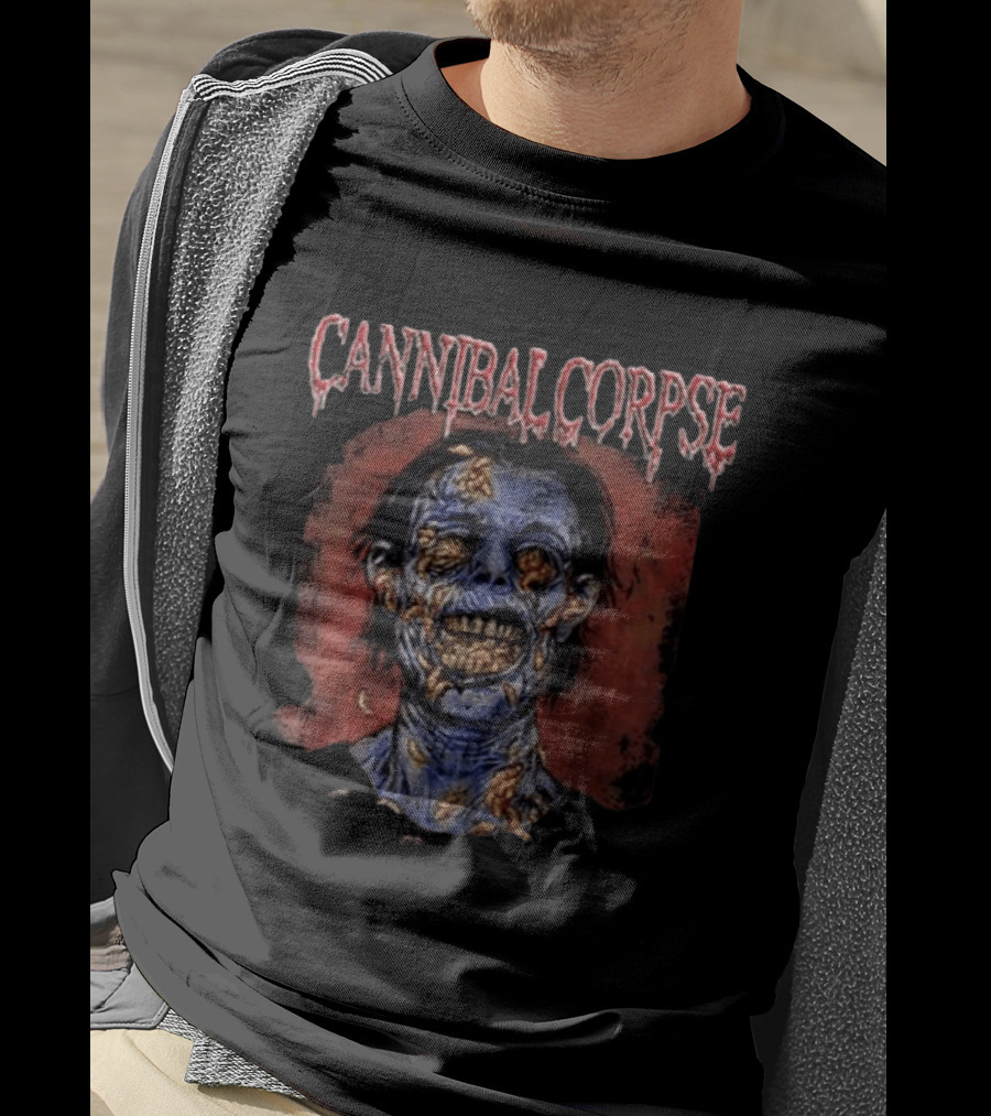 Cannibal Corpse Skull Full Of Maggots Zombie T-Shirt