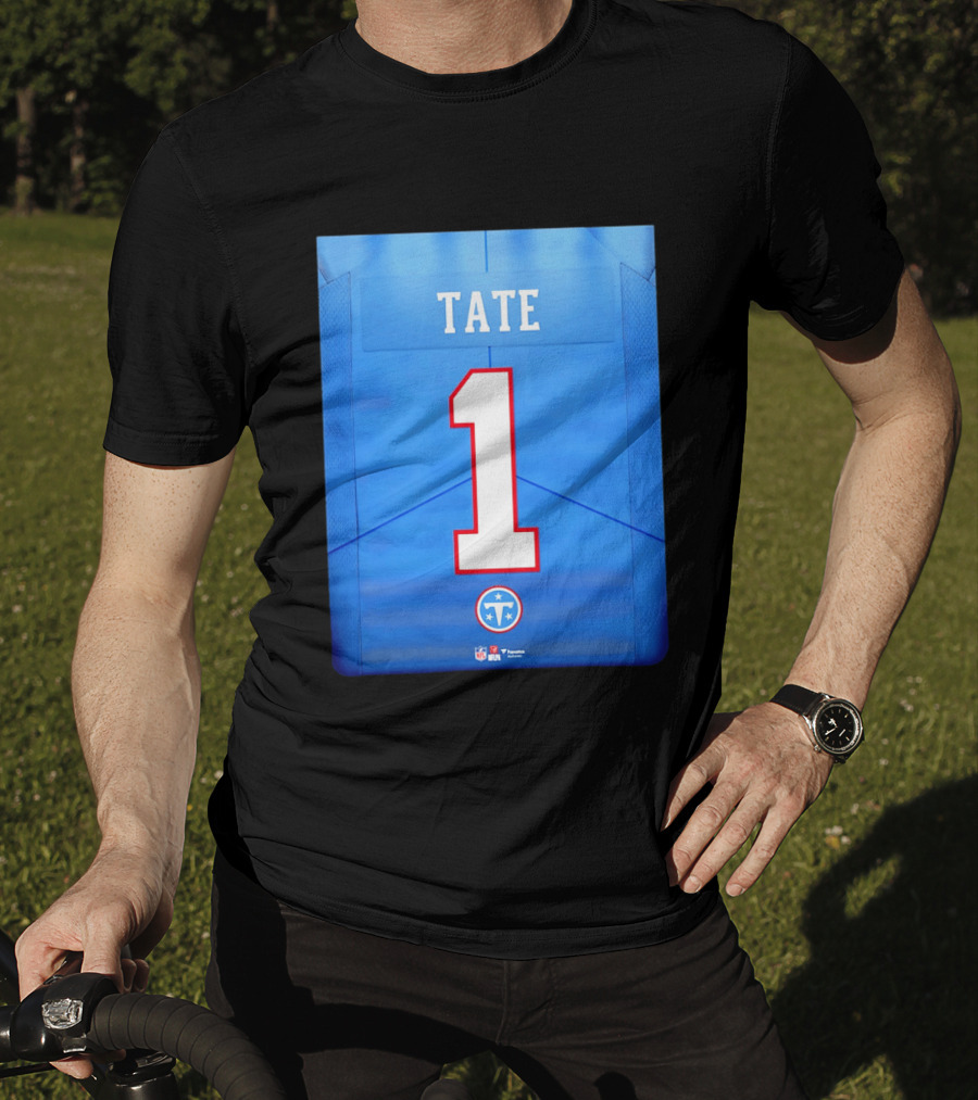 Carnell Tate 1 Jersey Tennessee Titans NFL 2026 Draft T-Shirt