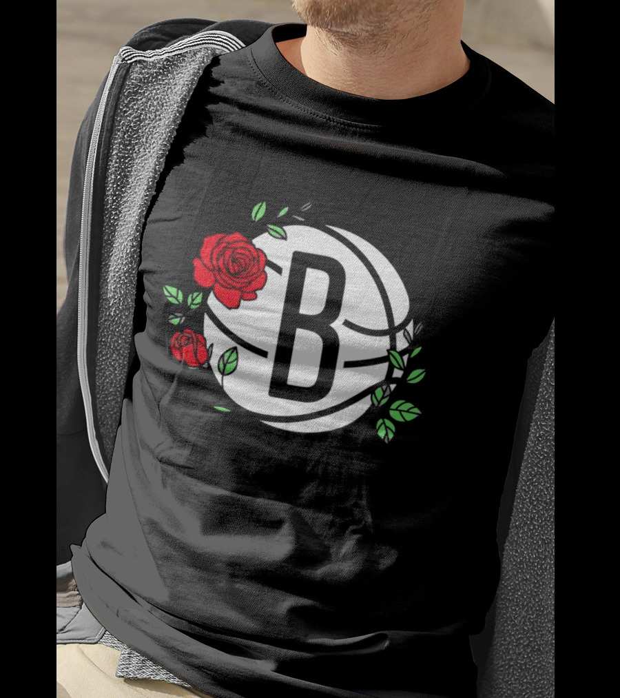 Brooklyn Nets B Roses Sant Jordi's Day Coach Fernández T-Shirt