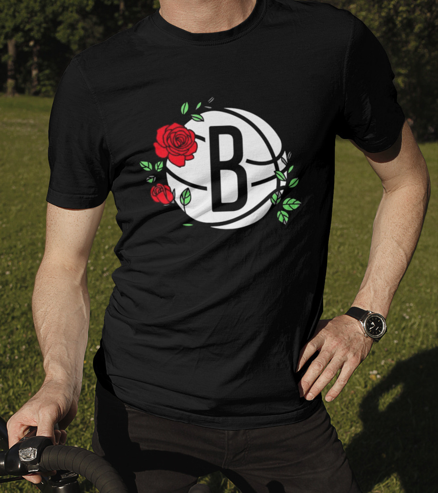 Brooklyn Nets B Roses Sant Jordi's Day Coach Fernández T-Shirt