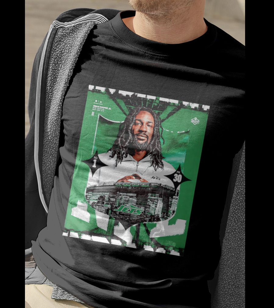 Omar Cooper Jr. Wide Receiver New York Jets 2026 Draft Pick 1 MetLife Stadium T-Shirt