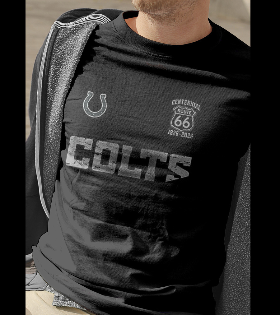 Indianapolis Colts Route 66 Centennial 100th Anniversary T-Shirt