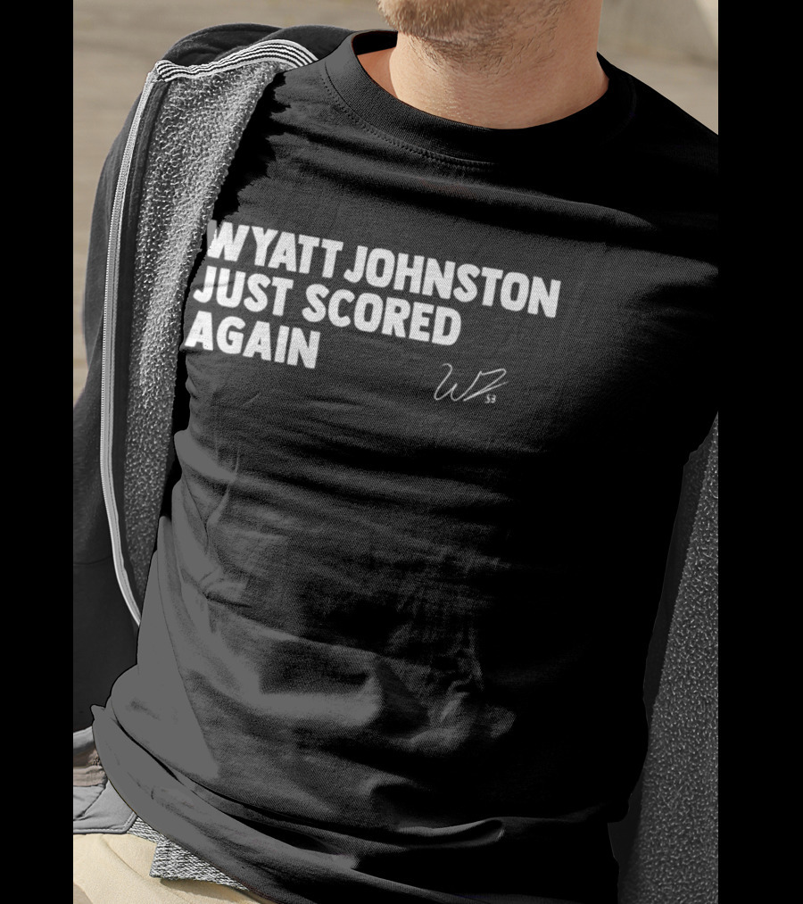 Wyatt Johnston Scored Again WP Signature T-Shirt