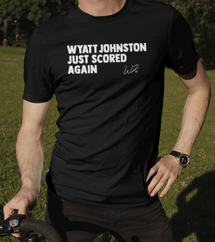 Wyatt Johnston Scored Again WP Signature T-Shirt