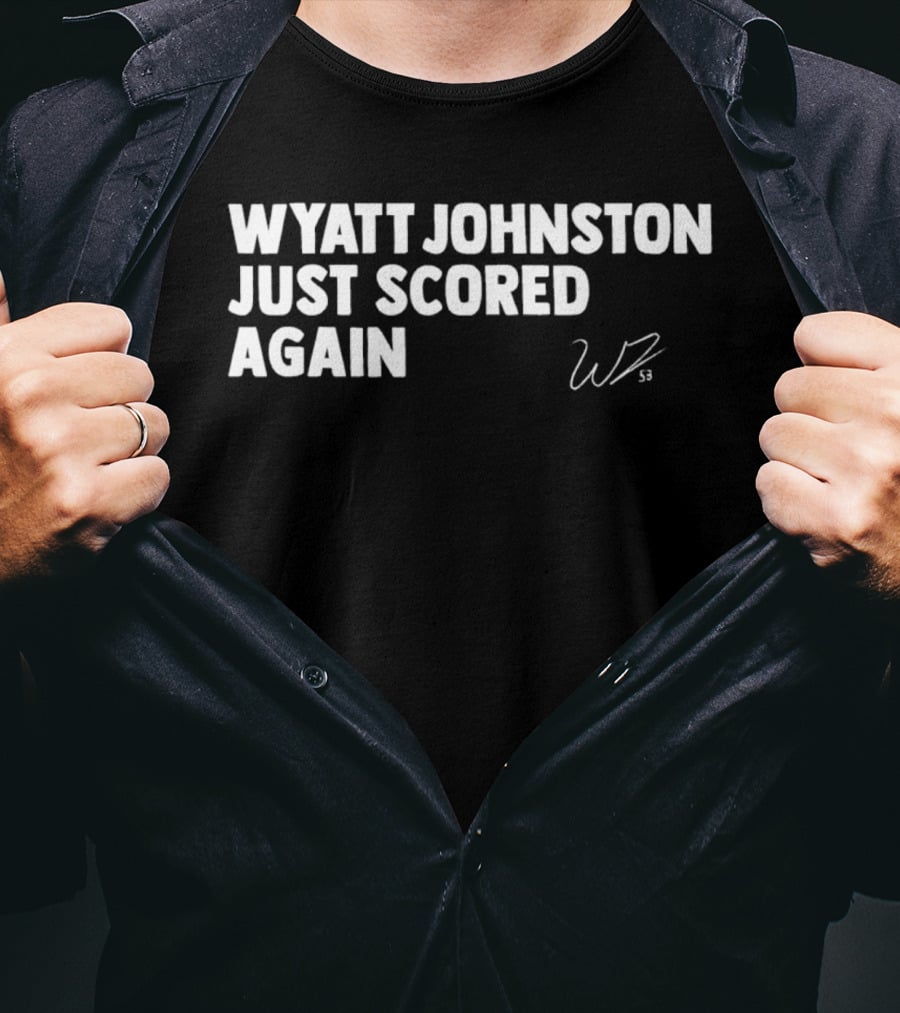 Wyatt Johnston Scored Again WP Signature T-Shirt