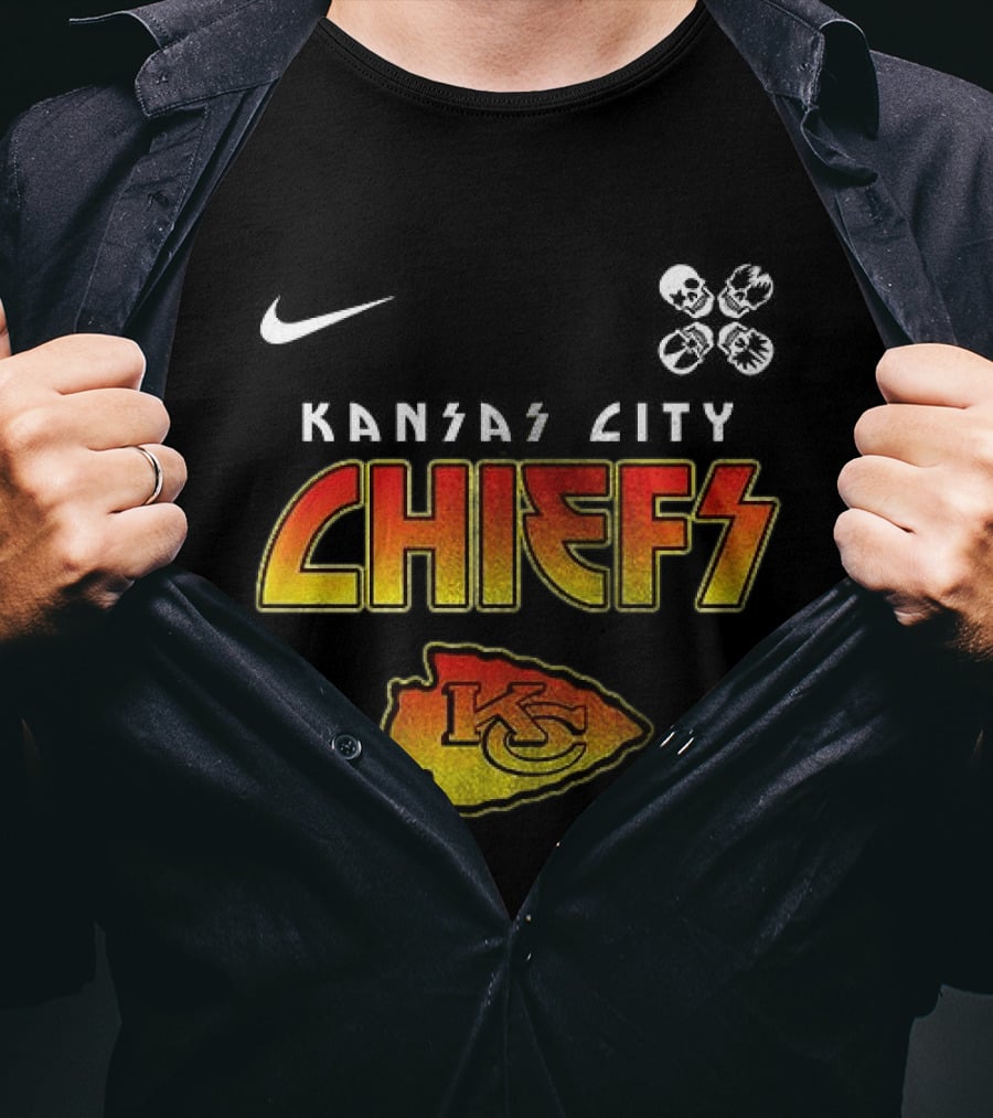 Kansas City Chiefs Rock And Roll All Nite Abbey Road T-Shirt