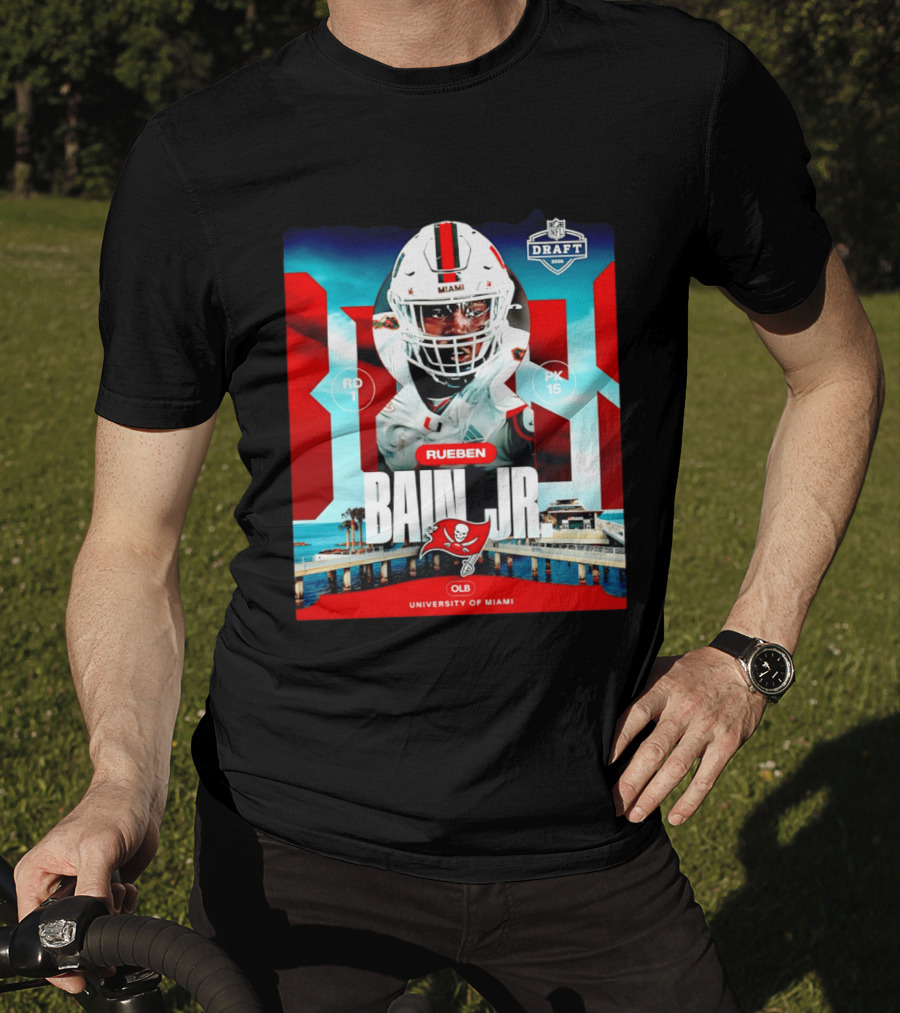 Rueben Bain Jr Tampa Bay Buccaneers NFL Draft 2026 University Of Miami T-Shirt