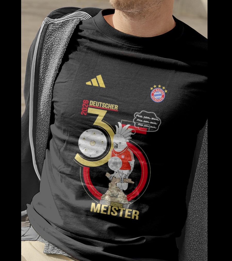 FC Bayern Munich Deutscher Meister 35 Bundes Liga Trophy 2026 T-Shirt