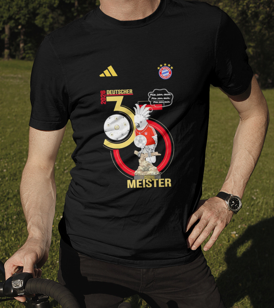 FC Bayern Munich Deutscher Meister 35 Bundes Liga Trophy 2026 T-Shirt