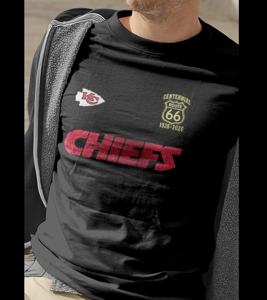 Kansas City Chiefs Route 66 Centennial 100th Anniversary T-Shirt