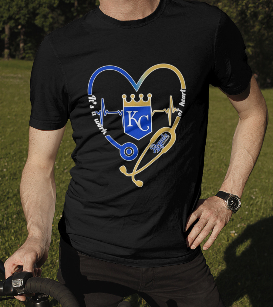 Kansas City Royals Stethoscope Heartbeat It's A Work Of Heart 2026 T-Shirt