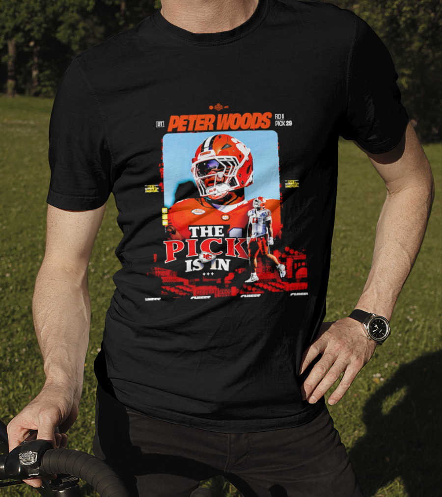 Peter Woods Kansas City Chiefs 2026 NFL Draft Pick No. 29 T-Shirt