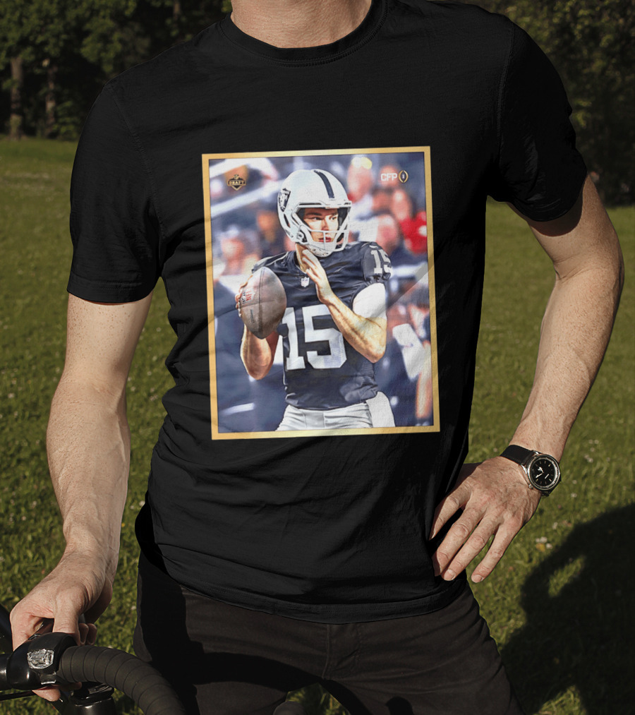 Fernando Mendoza 15 Las Vegas Raiders CFP Draft 2026 T-Shirt